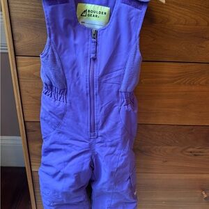 Kids Purple Snow Bib